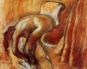 埃德加 德加 : After the Bath, Woman Drying Herself